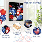July 4th Patriotic Canvas Wall Art 4th of July USA Decorations American Flag and Butterfly Picture Wall Decor Independence Day Home Decor 24x32in - Image 4