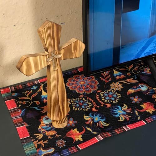 15 Pack Mexican Fiesta Table Runner 72×13in Long Cinco de Mayo Day of The Dead Dia De Los Muertos Runners Farmhouse Rustic Runner for Kitchen Dining Home Party - Image 3