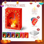 Retisee 12 Sets Diwali Paper Deep Jharokha Wall Decor for Pooja, Creative - Image 2
