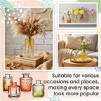 Yaomiao 30 Pcs Glass Bud Vases Centerpieces, Orange Yellow Gradient Series - Image 6