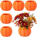 LemonRoad 6 Pcs Fall Pumpkin Vases Table Centerpieces, 3.93 x 3.93 x 3.15'' by Unknown