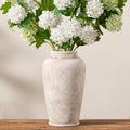 Ceramic Large Flower Vase, Rustic Vase Tall Farmhouse Decorative Vase Floral Pottery Vases for Home Decor Table Living Room Entryway Mantel Bedroom Bathroom Kitchen - 11" D by ooit