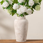 Ceramic Large Flower Vase, Rustic Vase Tall Farmhouse Decorative Vase Floral Pottery Vases for Home Decor Table Living Room Entryway Mantel Bedroom Bathroom Kitchen - 11" D by ooit