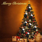 Seematn 100 Pcs Mini Christmas Stockings Bulk, Black, White - Image 3
