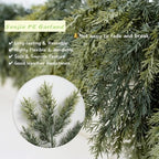 2PCS 9FT Real Touch Artificial Cedar Garland for Christmas Decor - Image 5