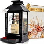 Memorial Lantern with Photo Frame & Keepsake Drawer | Ready-to-Gift Box by STILLWIND
