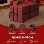 Elf Stor Christmas Tree Storage Bag, Red, 59” x 24” x 24” - Image 5