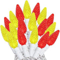 Novelty Lights 24FT 70 LED C6 Mardi Gras String Lights, Red & Yellow by NoveltyLights-LightExperts