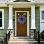 26" Artificial Lavender Eucalyptus Wreath for Front Door Decor(Purple) - Image 2