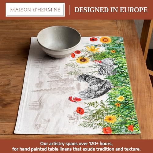 Maison d' Hermine Placemats Set of 4 Reusable 100% Cotton (13"x19") - Image 2