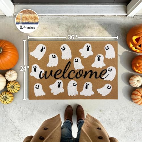 Halloween Door Mat, Non Slip Front Welcome Mat Outdoor Indoor 24x36 - Image 2