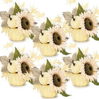 6 Pcs Fall Decor - Faux Pumpkins Centerpieces by TOBILU
