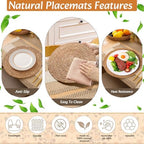 Boho Table Runner and Placemats Set, 6 Sets, Khaki B, 12x72 - Image 5