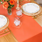 American Homestead Paper Table Runner Roll - 78 ft. Disposable Linen-Like Table Cover Roll - 20 Perforated Table Runners (16" x 48") for Parties, Weddings, and Events - Terracotta - Image 2