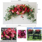 Wedding Arch Flowers 30 Inch Rustic Artificial Floral Swag Decor - Image 3