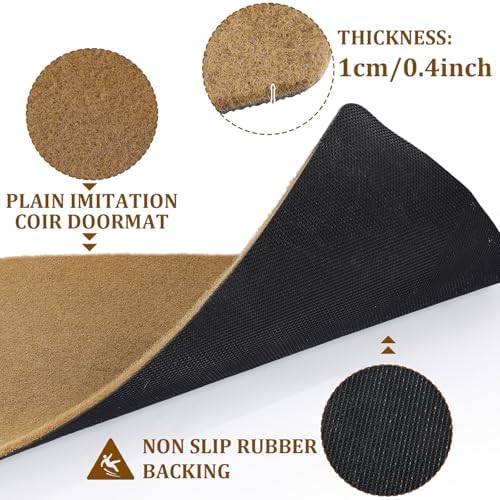 Nuanchu 25 Pcs Blank Coir Doormat Bulk Painting Kit 17x 30, Rounded Corners - Image 3