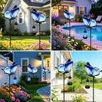 Solar Lights Outdoor 32.7in Metal Butterfly Garden Stakes with Solar Lights - Image 5