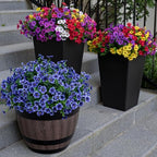 Lnoicy 20 Bundles Artificial Flowers for Outdoor Fake Plants for Spring Decoration,Faux Eucalyptus Flowers for Planter UV Resistant Lifelike for Home Porch Garden（7 Color） - Image 5