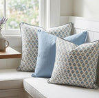 Floral Pillow Covers Sky Blue and sage Green Set of 2 Pillow Covers 20 x 20 inches Farmhouse Pillow Covers for Couch Bed Bedroom Living Throw Pillow Covers Boho Decorative Pillows - Image 6