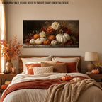 WAXWHELK Pumpkin Fall Canvas Wall Art, Autumn Thanksgiving Rustic Farmhouse Painting Pictures Artwork for Bedroom Living Room Home Decor (20"x40") - Image 4
