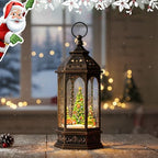 Christmas Snow Globes, Train Whirled Around The Christmas Tree Music Water Lantern, 8 Christmas Music, USB Powered & Battery, Holiday Decorations Gifts for Family, Children or Friends - Image 6