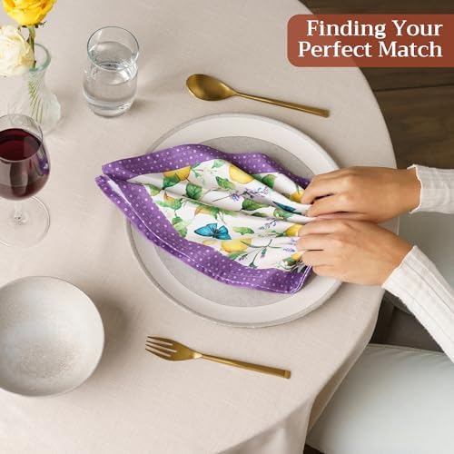 Maison d' Hermine Cloth Napkins Set of 4 Reusable 100% Cotton (18" x 18") - Image 5