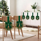 6 Pcs Christmas Green Wreaths Kitchen Cabinet Decorations - Image 6