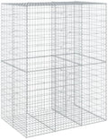 vidaXL Gabion Basket with Cover 59.1"x39.4"x78.7" Galvanized Iron by vidaXL