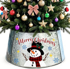 Small Christmas Tree Collar 21 Inch Diameter Base, Xmas Metal Tree Collar by BonsaiTree