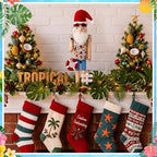 Blosssound 15" Christmas Hawaii Nutcracker Decor Wooden Hawaii Life Ring - Image 5