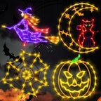TRWYMZ Halloween Decorations - 16" Halloween Window Silhouette Lights by TRWYMZ