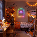 Zhengmy Halloween Cute Ghost Neon Sign LED Spooky Ghost Light for Decor by Zhengmy