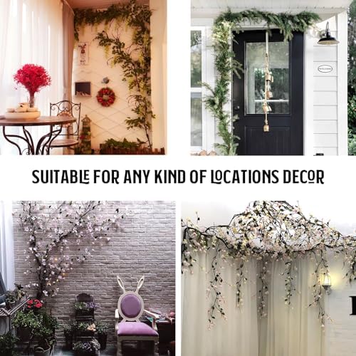 98" Bendable Fake Tree Vines Branch Moss Garland Halloween Decor - Image 4