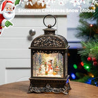 Christmas Snow Globes, Snowman Water Lantern, 8 Christmas Music, USB Powered & Battery, Holiday Decorations Gifts for Family Children or Friends - Image 5