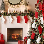 Geyoga 24 Pieces Mini Christmas Knit Stockings 6 Inch Cable Knitted Stockings Bulk Xmas Hanging Ornament Decoration for Christmas Tree Fireplace Holiday Party Favor (Red, White) - Image 5