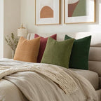 MIULEE Modern Decorative Pillow Covers 18x18 Inch Set of 4 Christmas Green - Image 5