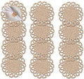 13.8" Set of 12 Round Seagrass Placemats by Laquedecraft by Laquedecraft