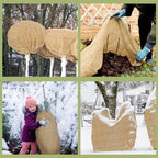 Buryeah 2 Pack 60 Inch X 50 ft Burlap Fabrics Roll Natural Jute Garden - Image 4