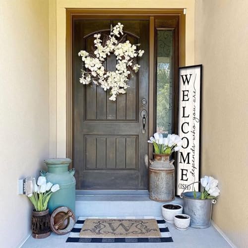 comurdyo Welcome-ish Sign for Front porch Standing 45"X9" Black - Image 5