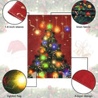 Lighted Christmas Garden Flag for Outside, Xmas Tree (Christmas Tree - Multicolor, 28x40 Inch) - Image 4