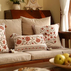 ISAENNE Designer French Linen Throw Pillow Cover,Set of 2,20"x12"-Albano C - Image 6