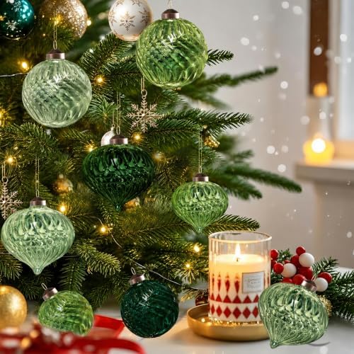 12Pcs Glass Christmas Balls for Christmas Tree - Image 6