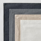 MIULEE Neutral Cream/Gray Boho Linen Pillow Covers 18x18 Inch Pack of 4 - Image 6