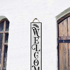 32x8 Inch Farmhouse Rustic Vertical Welcome Sign for Front Porch - Wood Plank Set, Timeless Design, Ideal for Indoor & Outdoor Display - Image 5