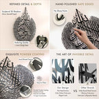 Islamic Modeco Large Ayatul Kursi Metal Islamic Wall Art, Quran Calligraphy - Image 3