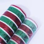5 Rolls Christmas Deco Mesh Ribbon for Wreaths Crafts Supplies - Image 4