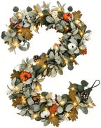6FT Fall Garland with Lights for Autumn Mantel Decor by Unknown