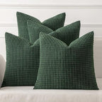 MIULEE Decorative Pillow Covers 18x18 Inch Set of 4 Christmas Dark Green by MIULEE