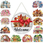 Interchangeable Welcome Sign for Front Door Home Porch for Every Season by Unknown