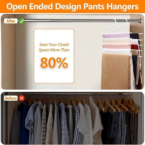 5 Pack 5-Tier Garden Flag Hangers, Garden Flag Storage Heavy Duty Multi Layers Space Saving, Organizer Holder, Non-Slip Open-Ended Design for Garden Flags, Pants, Jeans, Ties & More (White) - Image 5